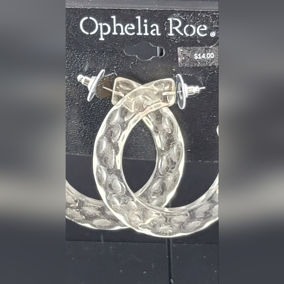 Clear acrylic hoop earrings BNWT - Picture 3 of 6